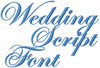 Wedding Script Font - Machine Embroidery Font - 3.5 inch size
