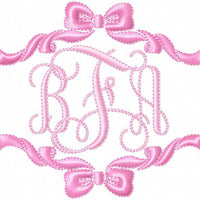 Single and Double Bow Borders - Comes in 4,5,6,7,8 Inch sizes each