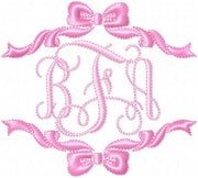 Single and Double Bow Borders - Comes in 4,5,6,7,8 Inch sizes each