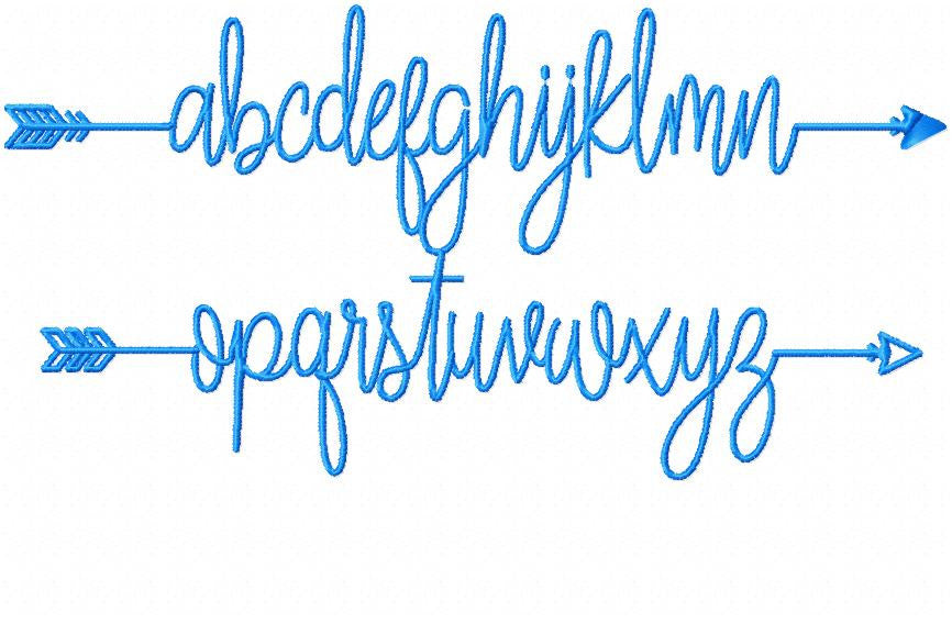Arrow Script Font | Bling Sass & Sparkle