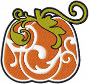 Damask Pumpkin - Comes in 4,5,6 inch Sizes