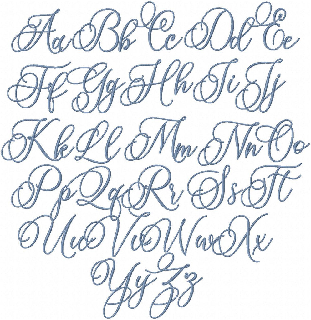 Cursive Bubble Letters Font