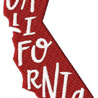 California State Silhouette - Machine Embroidery Design