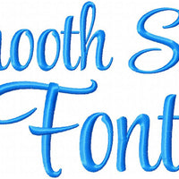 Smooth Style Font - Machine Embroidery Font - Comes in 2 inch size with lower case set and numbers