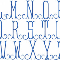vintage monogram font