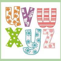 CRAZY LETTERS FONT  3,4 and 6 inch
